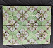 Vintage Architecture Meubles Carreaux Majolique Art Nouveau Angleterre 20 Pièces