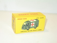 boite 80F dinky toys (ambulance militaire) carton dur identique non marqué copi