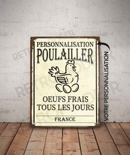 Plaque métal vintage