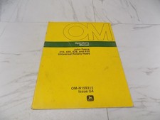 John Deere 415 420 428 430 Universal Rotary Hoes Operator Manual OM-N159315