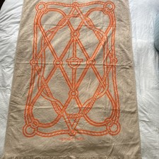 Hermes Yachting Tatoo Tressages Marins beach towel, Pre Owned