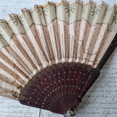 Rare eventail ancien - eventail,