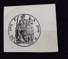 TIMBRE FISCAL 10 CEN. DE 100