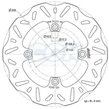 DISQUE FREIN MAXI SCOOTER AV
