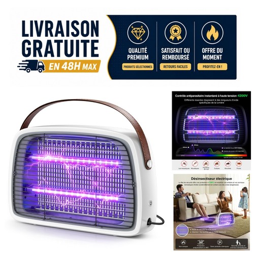 Lampe anti moustique 4200v led - lampe,