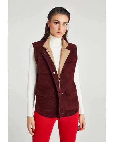 Gilet sans manche cuir - gilet,