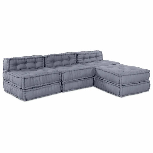 Pouf modulaire avec oreiller - modulaire,