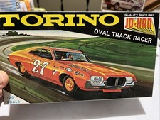 Johan Ford Torino Oval Track Racer Kit # C-3372 Unbuilt White 1/25 Jo-Han 70s