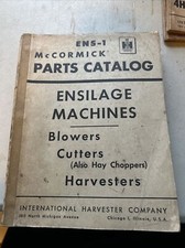 Service Parts Catalog International Harvester ENS-1 Ensilage Machines