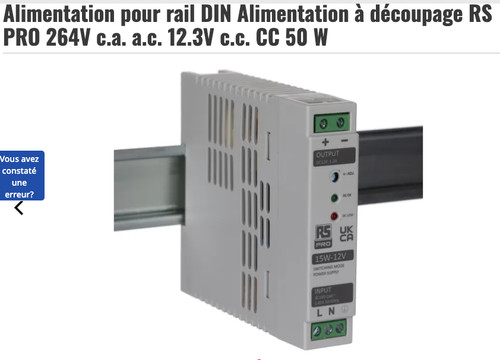 Alimentation rail din pro - alimentation,