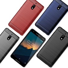 Nokia Coque De Téléphone TPU Case Housse De Protection Bumper En Optique Carbone