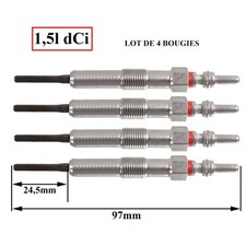 BOUGIE DE PRECHAUFFAGE POUR 1.9D DW8 DW8B Berlingo C15 Jumpy Xsara - TUD5 DW8