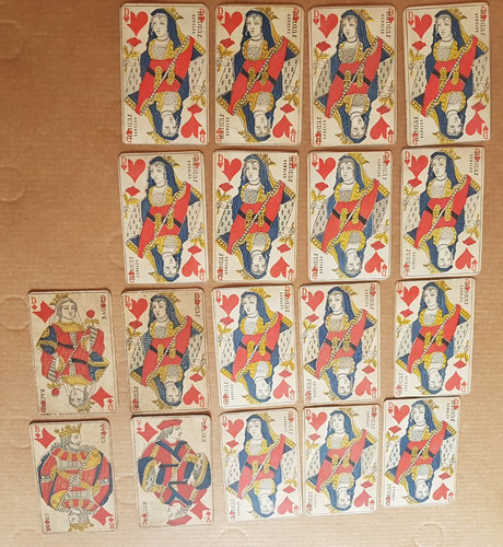 Jeu cartes ancien plusieurs - de,