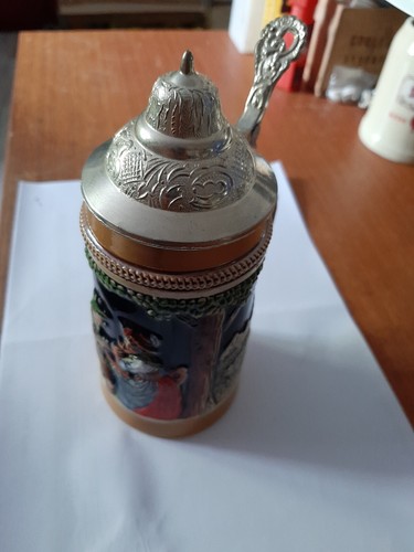 Ancienne chope bière scène - ancienne, "scène