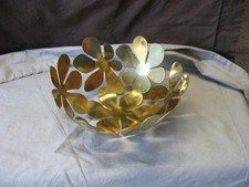 Saladier design doré métal