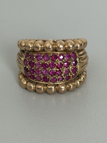 7650 bague bandeau - vintage, or