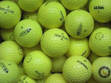 100 Balles De Golf Jaunes Mix AAAA Lakeballs En Top Qualité Balles Mélangées