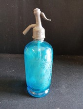 siphon 3/4 Bouteille eau de seltz Albert Luc hart Merville Nord H 29cm