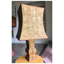 Ancien Vase chinois à décor Taotie, Bronze Doré, Monté En  Lampe