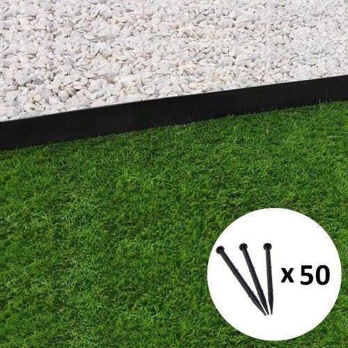 Bordure jardin droite noire - de,