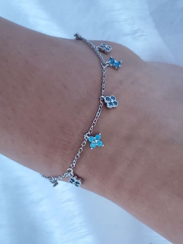 Bracelet cheville argent - bracelet, en