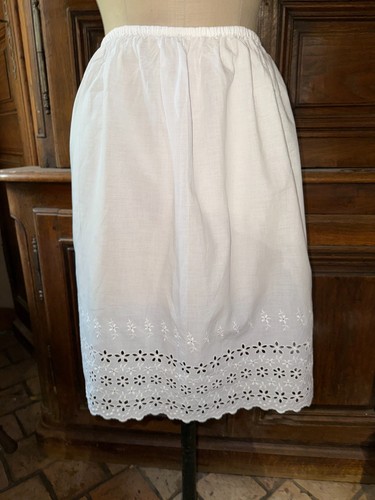 Ancien jupon pur - , coton