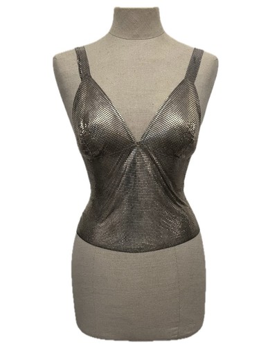 Paco rabanne top silver metal - top,