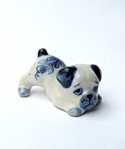 Miniature porcelaine chien - -miniature,