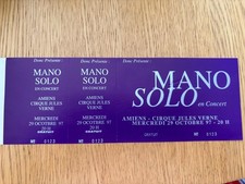 billet ticket place de concert MANO SOLO