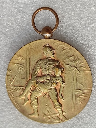 Superbe medaille thème sapeur - thème,
