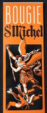 Antique label CANDLE ST-Michel Archangel candle label