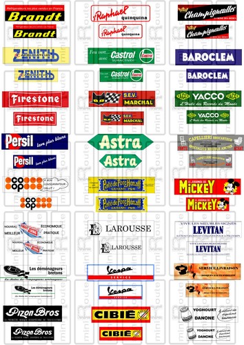 Lot 120 publicités - 120,