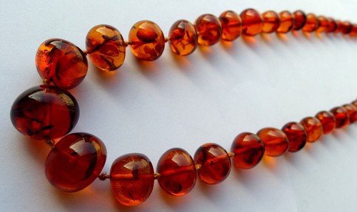 Collier ambre naturel - collier, en
