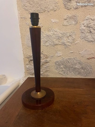 Pied lampe bois - de,