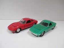 LOT de 2 OPEL GT 1900 Rouge Red Vert Green NOREV Plastique 177 au 1/43