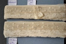 dentelle ancienne Valenciennes fuseaux fait main XIX 2me ,22,20 m