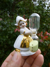 ADORABLE GERMAN PORCELAIN PEASANT HOURGLASS FIGURE