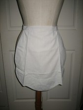 Vêtement ancien tablier de service cuisine en coton