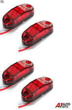 4 X Rouge 12v 2 LED SMD Côté