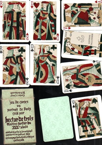 Jeu carte portrait paris - de, au