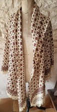 antique clothing: antique shawl (pashmina) large dimensions