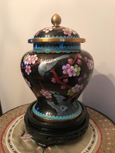 Cloisonne potiche pot couvert - pot,