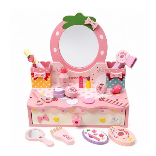 Coiffeuse jouet rose jeu - coiffeuse,