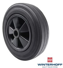 Roue de Secours Professionnel Solide en Caoutchouc 200x50mm Remorque Robuste