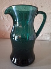 CRUCHE VINTAGE EN VERRE BULLÉ