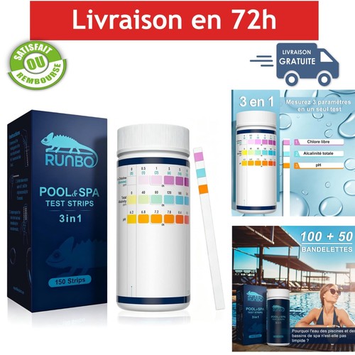 Runbo kit test piscine - test,