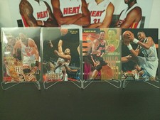 Lot de 4 cartes Alonzo Mourning – Miami Heat / Charlotte Hornets