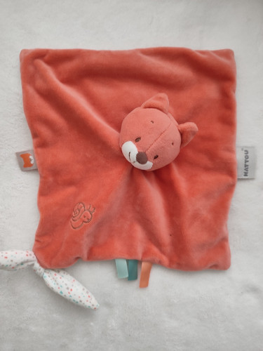 Doudou peluche plat carre - plat,