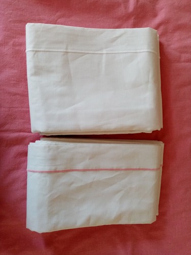 Lot draps anciens coton - draps,