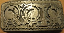 Antique TRIO of GRIVES Metal Cut Out BELT BUCKLE ANTIQUE BUCKLE